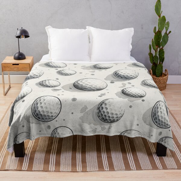 Item preview, Watercolor Golf Ball Pattern - Grey Monochrome Sports Illustration Design designed and sold by Nine Lives Studio.