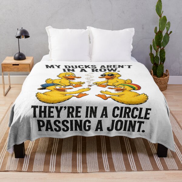 Item preview, My Ducks Aren’t in a Row They’re in a Circle Passing a Joint Funny Duck Humor designed and sold by 76Valeria.