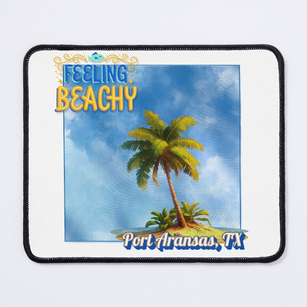 Item preview, Feeling Beachy Port Aransas TX Retro Palm Tree Design designed and sold by DonnaRaine.