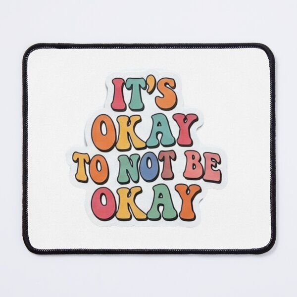 Item preview, It's Okay to Not Be Okay Retro Sticker | Mental Health Advocacy designed and sold by abdesigns4u.