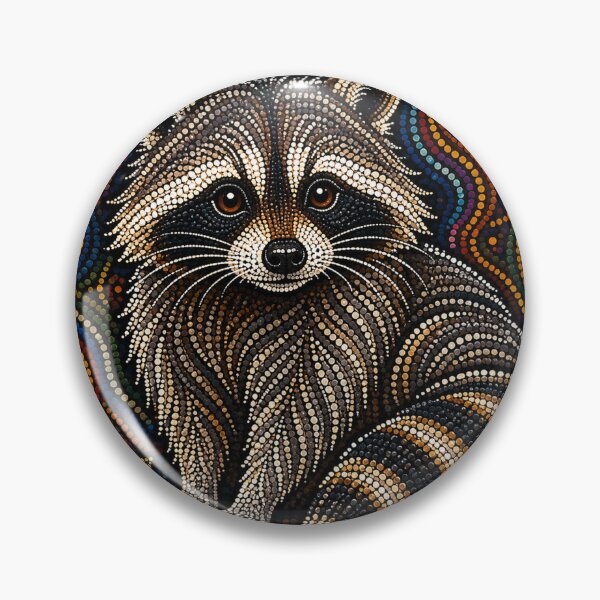Item preview, raccoon designed and sold by ngangkangart.