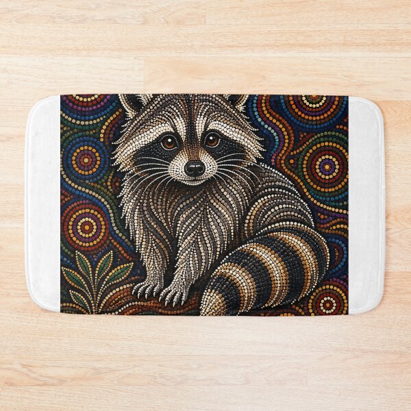 Item preview, raccoon designed and sold by ngangkangart.