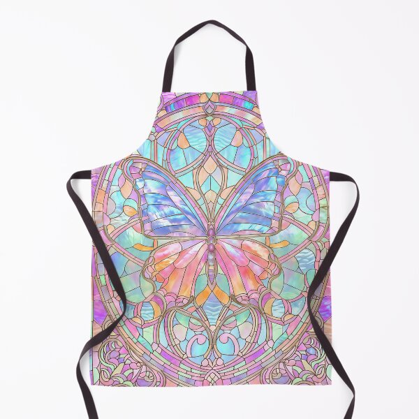 Item preview, Butterfly Pearlescent Stained Glass Design designed and sold by LaRoach Digital Arts.