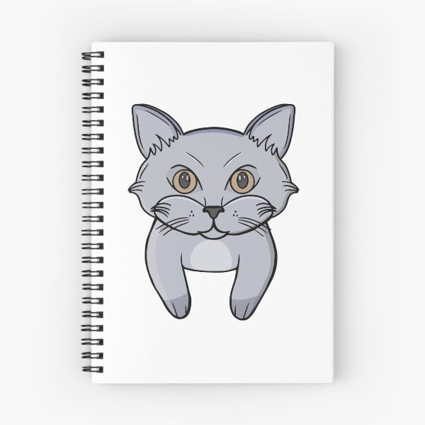 Item preview, Cute Grey Cat Face Peeking Kitten Portrait designed and sold by shopdiego.