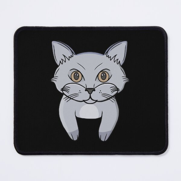 Item preview, Cute Grey Cat Face Peeking Kitten Portrait designed and sold by shopdiego.