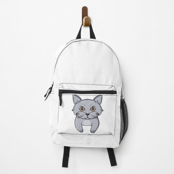 Item preview, Cute Grey Cat Face Peeking Kitten Portrait designed and sold by shopdiego.