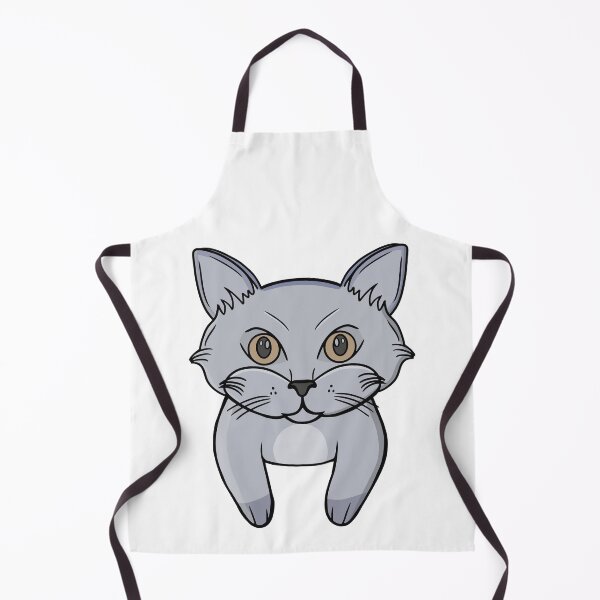 Item preview, Cute Grey Cat Face Peeking Kitten Portrait designed and sold by shopdiego.
