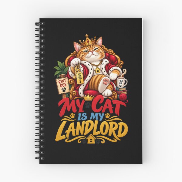 Item preview, My Cat Is My Landlord Funny Cat Owner Humor designed and sold by PunchDrop.