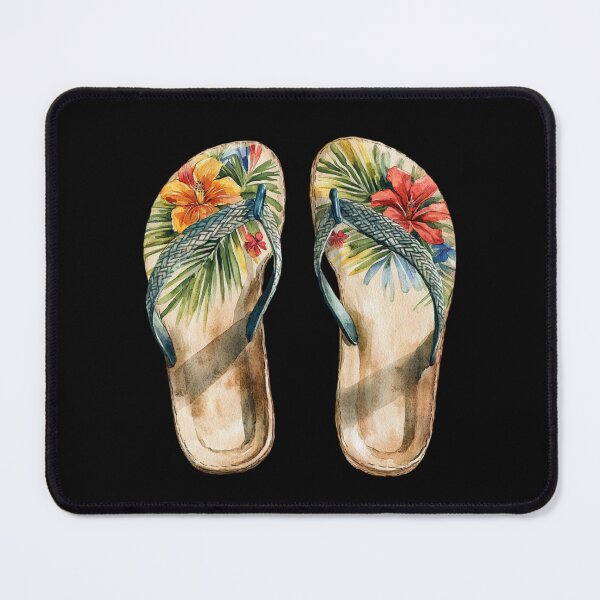 Item preview, Colorful Floral Flip Flops designed and sold by virdeiz.