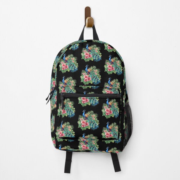 Item preview, Colorful Peacock Amidst Tropical Foliage designed and sold by virdeiz.