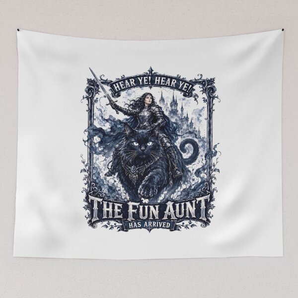 Item preview, Hear Ye! Hear Ye! The Fun Aunt Has Arrived Black Cat Warrior designed and sold by Abirtom.