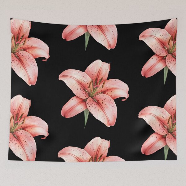 Item preview, Pink Lily Flower designed and sold by virdeiz.