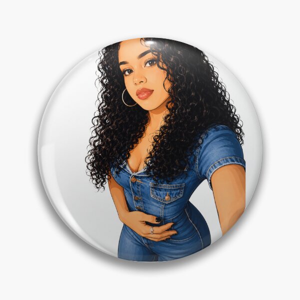 Item preview, Denim & Curls- Confident Urban Fashion Girl  designed and sold by LC&LCPlatform.