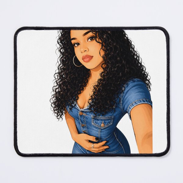 Item preview, Denim & Curls- Confident Urban Fashion Girl designed and sold by LC&LCPlatform.