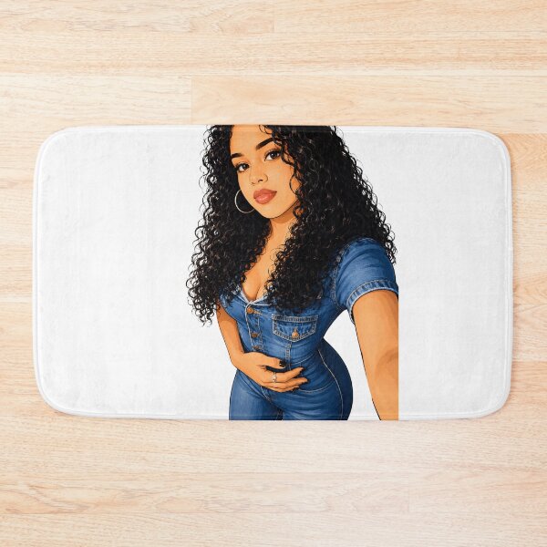 Item preview, Denim & Curls- Confident Urban Fashion Girl  designed and sold by LC&LCPlatform.