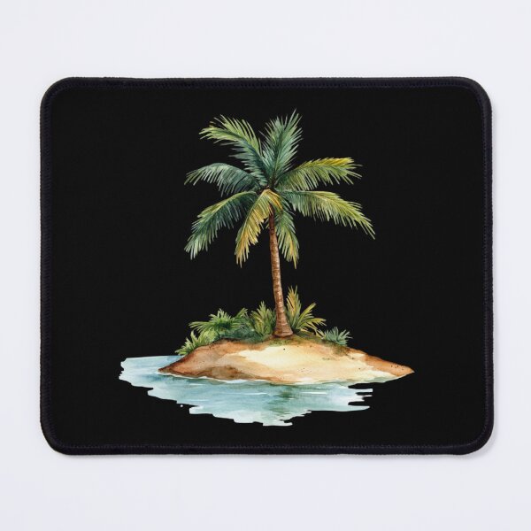 Item preview, Tropical Island with Palm Tree designed and sold by virdeiz.