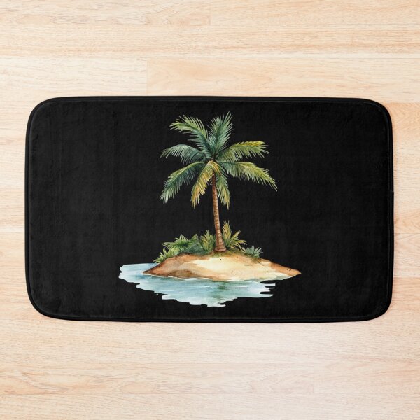 Item preview, Tropical Island with Palm Tree designed and sold by virdeiz.