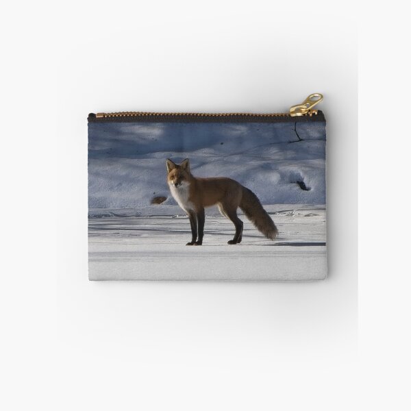 Item preview, Curios adult fox standing on the river bank snow. designed and sold by South 500 Photography.
