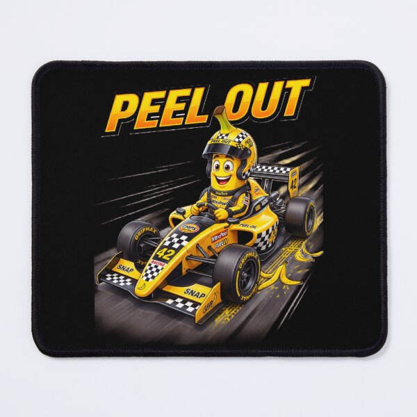 Item preview, Peel Out Funny Banana Race Car Driver Racing Gift Motorsport Checkered Flag Design designed and sold by 519xdesign.