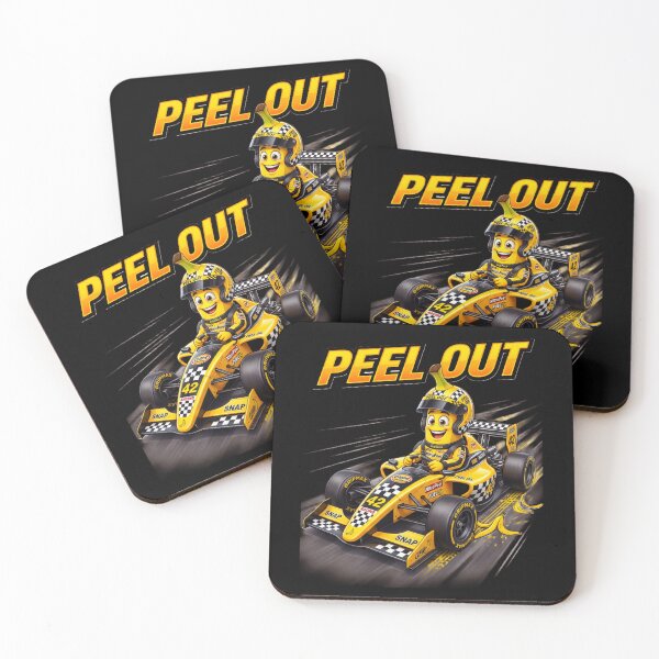 Item preview, Peel Out Funny Banana Race Car Driver Racing Gift Motorsport Checkered Flag Design designed and sold by 519xdesign.