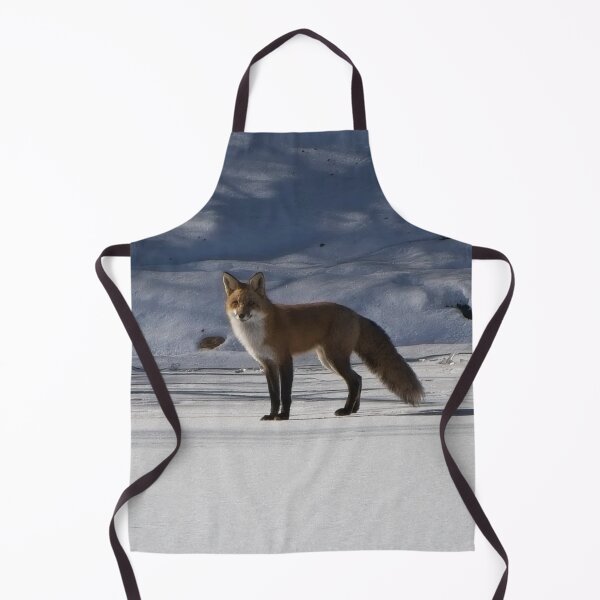 Item preview, Curios adult fox standing on the river bank snow. designed and sold by South 500 Photography.