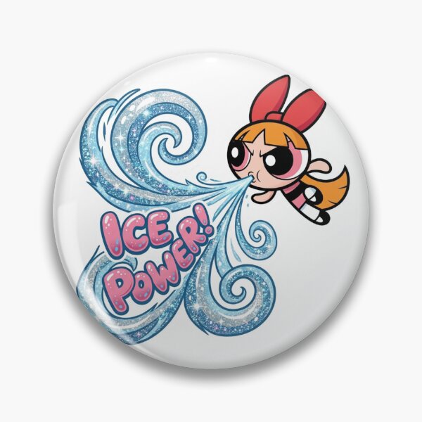 Item preview, Blossom Ice Power - Pink & Blue Glitter Retro Sticker designed and sold by 0Zetgest.