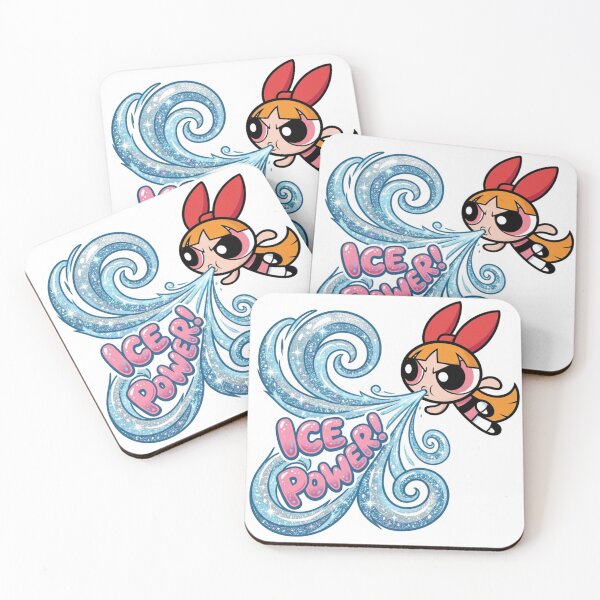 Item preview, Blossom Ice Power - Pink & Blue Glitter Retro Sticker designed and sold by 0Zetgest.