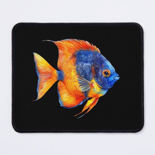 Item preview, Vibrant Tropical Fish on Black designed and sold by virdeiz.