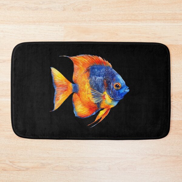 Item preview, Vibrant Tropical Fish on Black designed and sold by virdeiz.