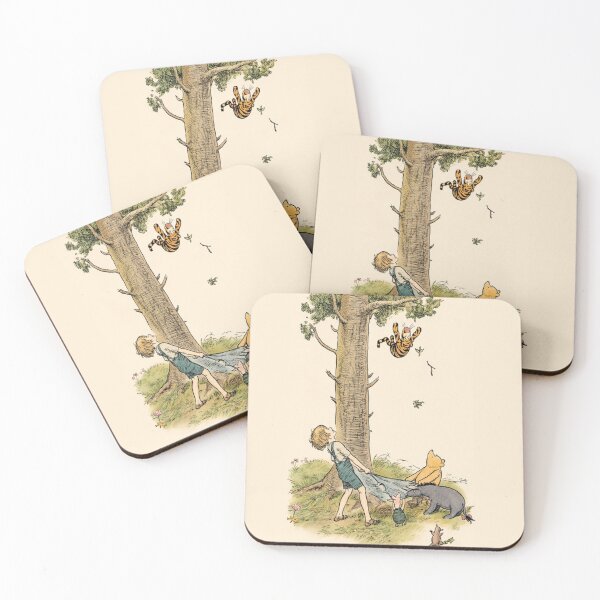 Item preview, Winnie the Pooh Vintage Storybook Tigger Tree Scene for Nursery Decor designed and sold by RickE.