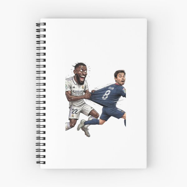 Item preview, Antonio Ruediger Pulling Bernardo Silva Shirt Funny Football Cartoon Art designed and sold by annaarthk.