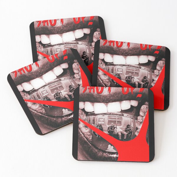 Item preview, SHUT UP Subway Manners - Underground Urban Streetwear Poster Design designed and sold by 101-Stor.