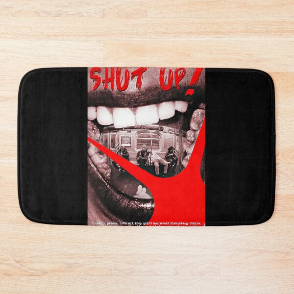 Item preview, SHUT UP Subway Manners - Underground Urban Streetwear Poster Design designed and sold by 101-Stor.