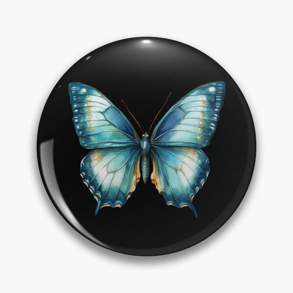 Item preview, Blue Butterfly on Light Background designed and sold by virdeiz.