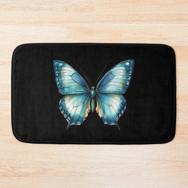 Item preview, Blue Butterfly on Light Background designed and sold by virdeiz.