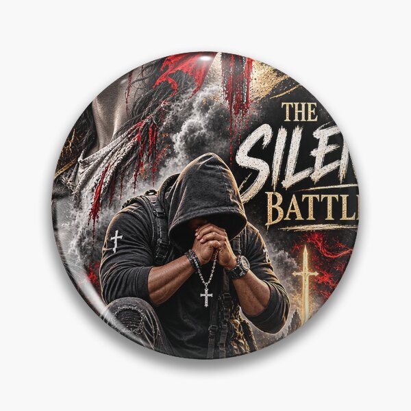 Item preview, The Silent Battle - Christian Men's Faith Warrior T-Shirt | Pray Prepare Stand Trust Win designed and sold by John O.