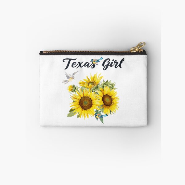 Item preview, Texas Girl with Sunflower Bouquet & Birds designed and sold by JeweledDesigns.