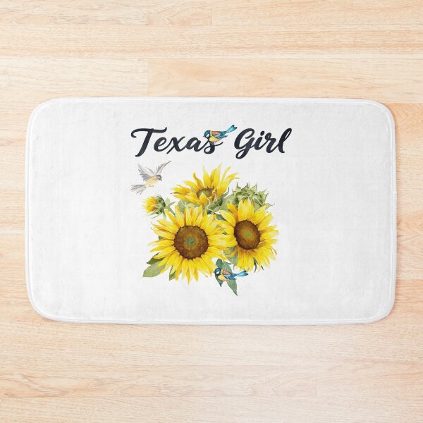 Item preview, Texas Girl with Sunflower Bouquet & Birds designed and sold by JeweledDesigns.