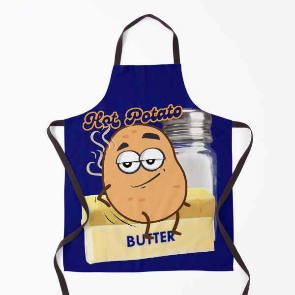 Item preview, Hot Potato With Butter and Salt - Funny Smirking Spud Cartoon Character designed and sold by pulse_retail.