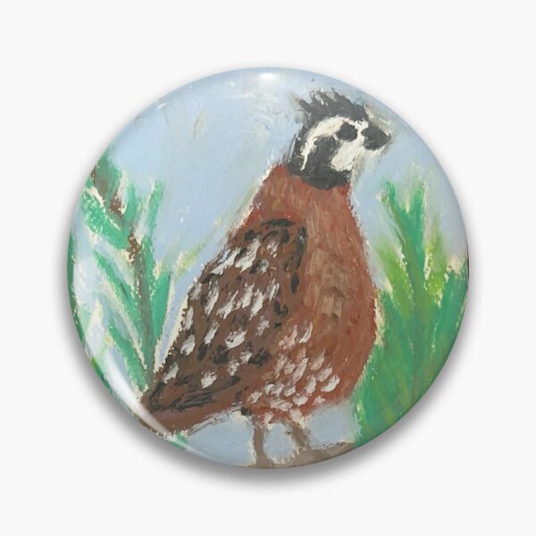 Item preview, Bobwhite Quail in Oil Pastel designed and sold by HappilyEnzo.