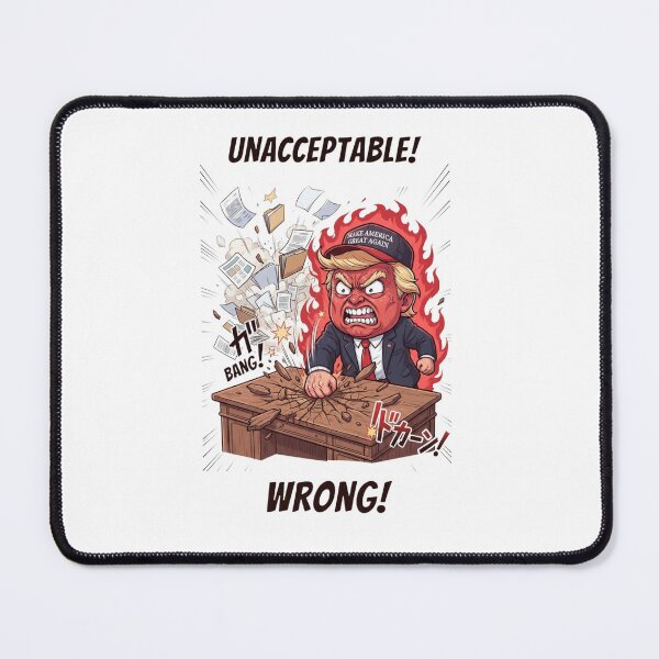 Item preview, Unacceptable Wrong Angry Boss Anime Style Meme Design designed and sold by annaarthk.