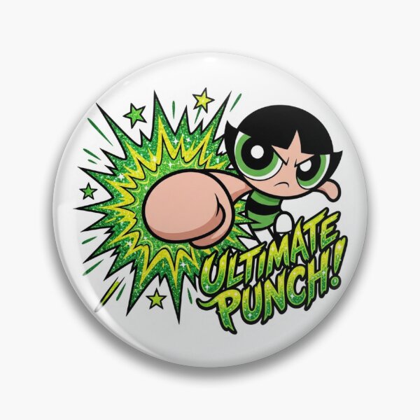 Item preview, Buttercup Ultimate Punch - Green Glitter Comic Art designed and sold by 0Zetgest.