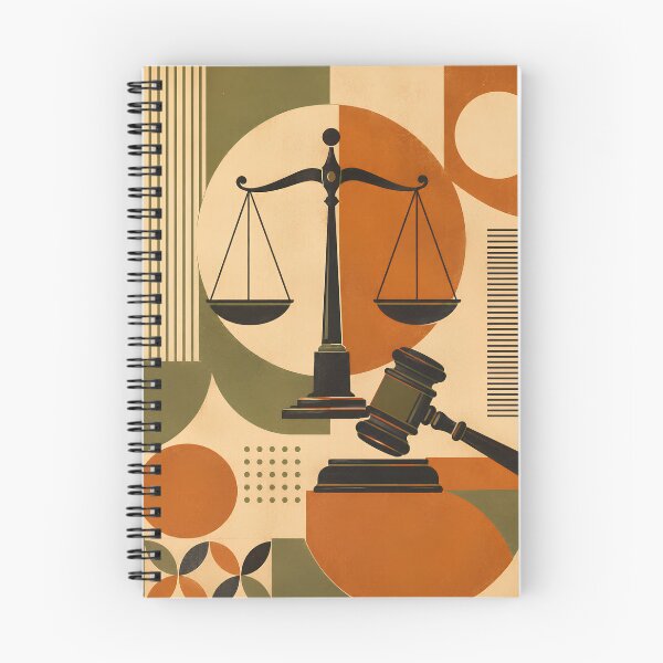 Item preview, Retro Mid-Century Modern Scales Of Justice Art Print | Vintage Law Office Decor | Abstract Geometric Legal Art For Lawyers And Attorneys | Law School Graduation Gift designed and sold by LitzoyGlobeArt.