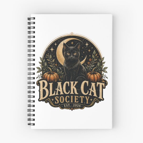 Item preview, Vintage Black Cat Society Est 2026 Mystical Celestial Moon designed and sold by SdForce.