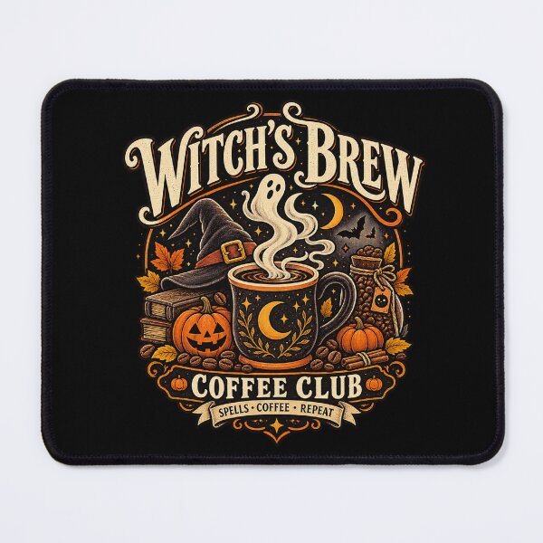 Item preview, Witch's Brew Coffee Club Vintage Spooky Ghost Caffeine designed and sold by SdForce.