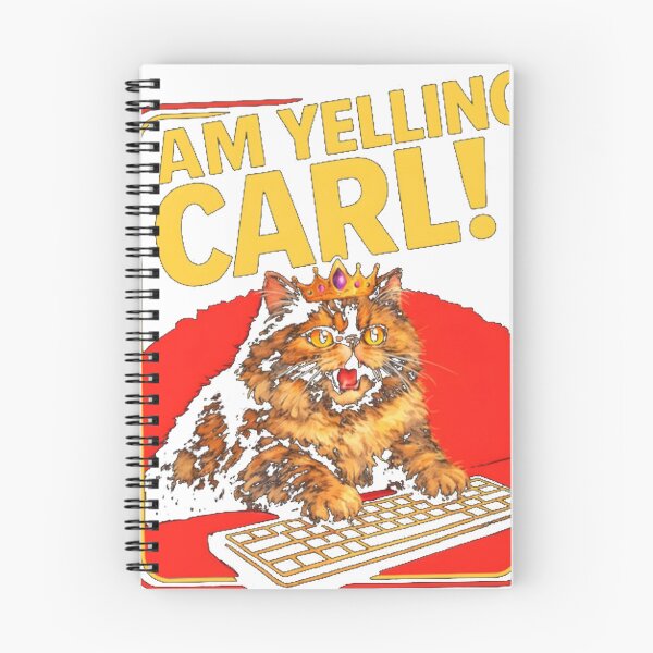 Item preview, I Am Yelling Carl Donut The Cat Dungeon Crawler Ca designed and sold by Duyena.
