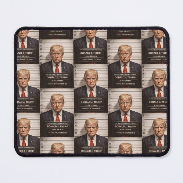 Item preview, U.S.A. President Mug Shot For Racketeering designed and sold by Kathleen M Bush.