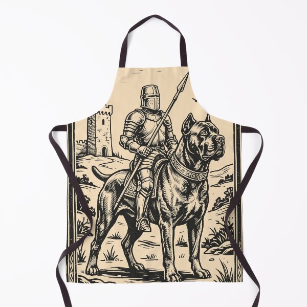 Item preview, Medieval Knight Cane Corso Dog Rider Vintage Fantasy designed and sold by Y-Vibes.