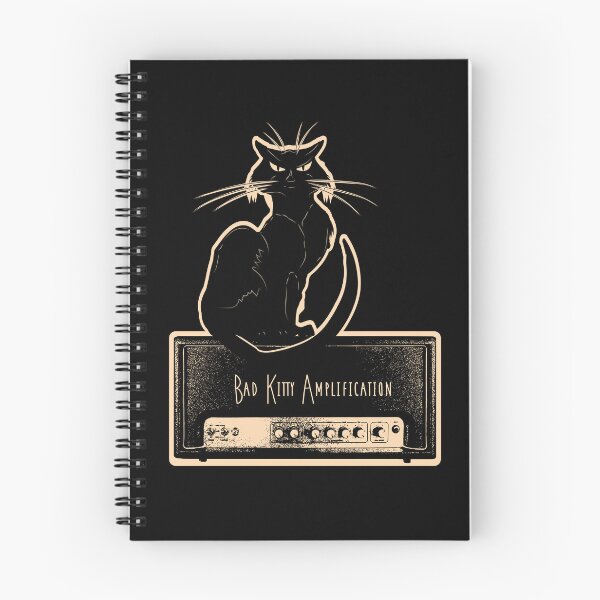 Item preview, Vintage Parody Bad Kitty Mojo Guitar Amplifier with Black Cat sitting on amp head designed and sold by Jdawnink.