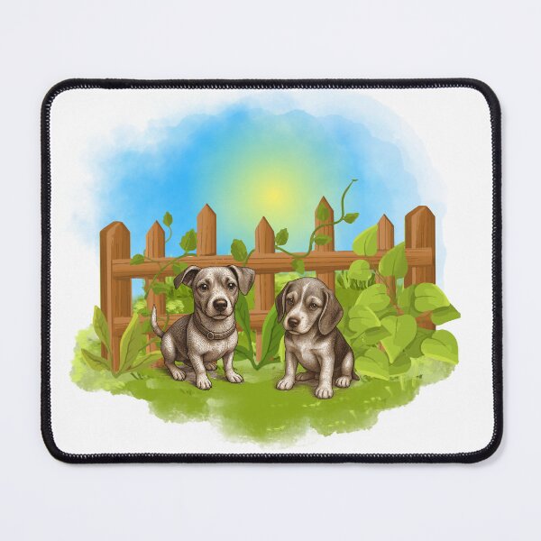 Item preview, Jack Russell and Beagle Puppies in a Garden designed and sold by jwturcott.